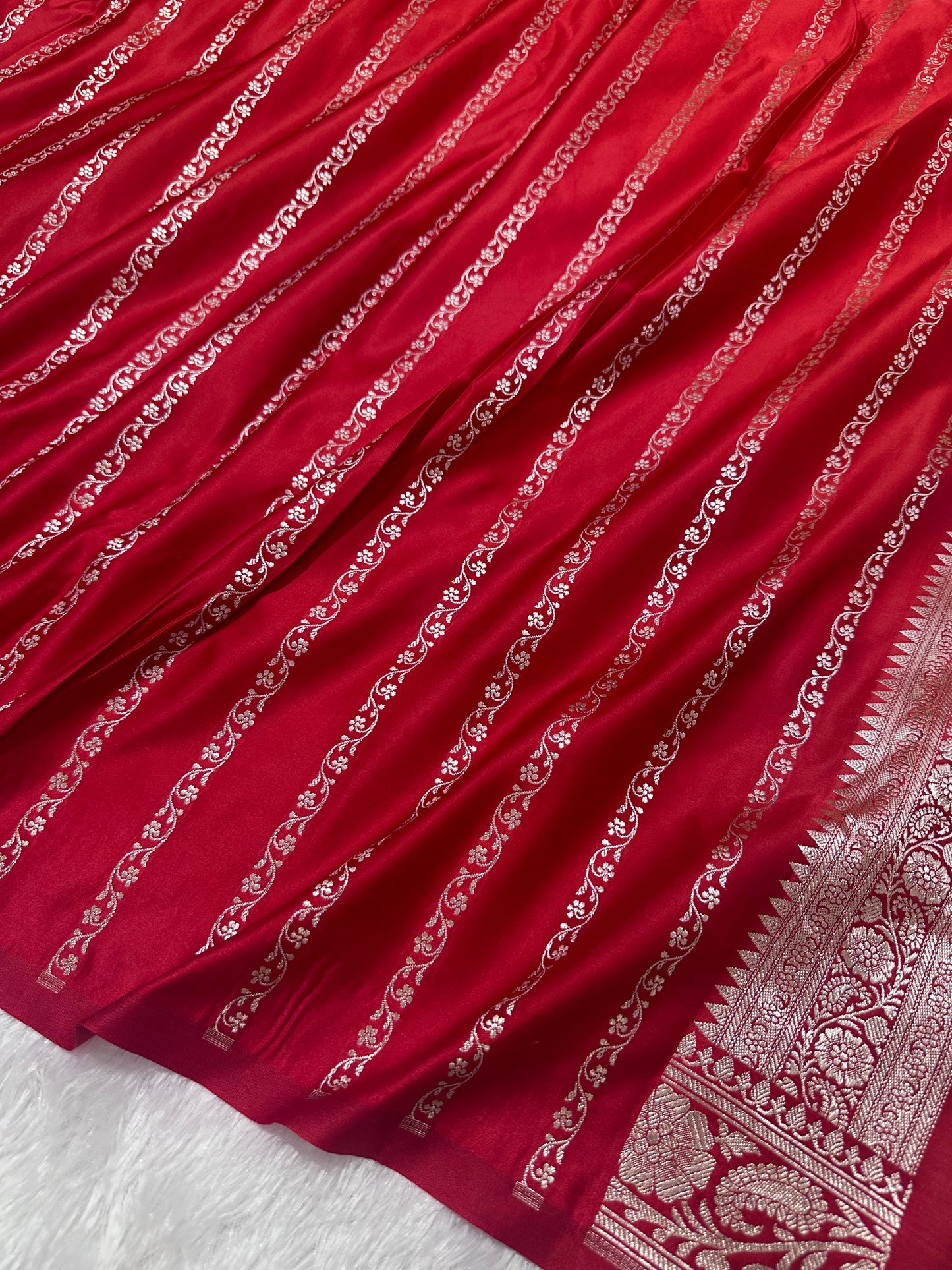 Royal Bridal Red Banarasi Silk Saree