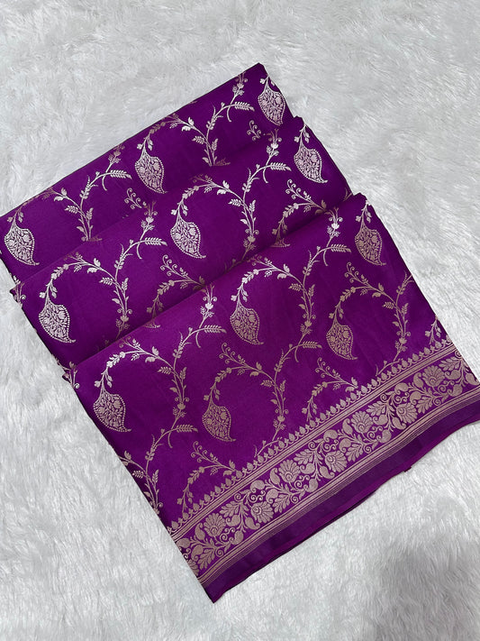 Royal Purple Banarasi Saree
