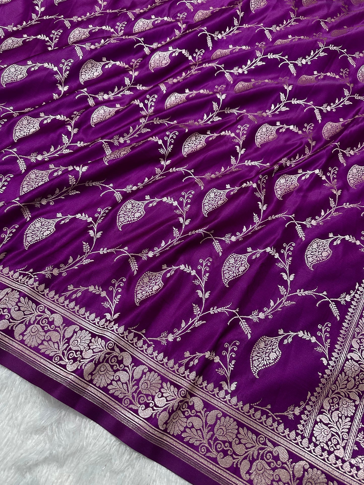 Royal Purple Banarasi Saree