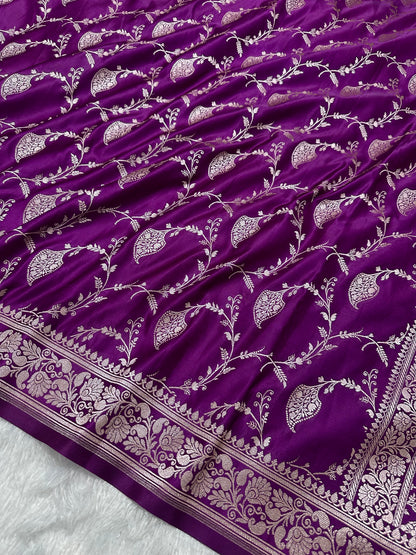 Royal Purple Banarasi Saree