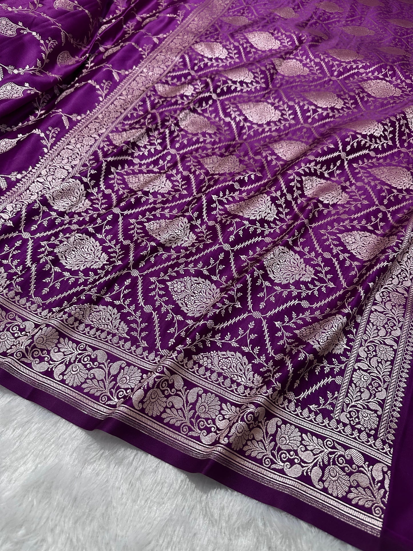 Royal Purple Banarasi Saree