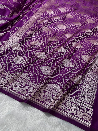 Royal Purple Banarasi Saree