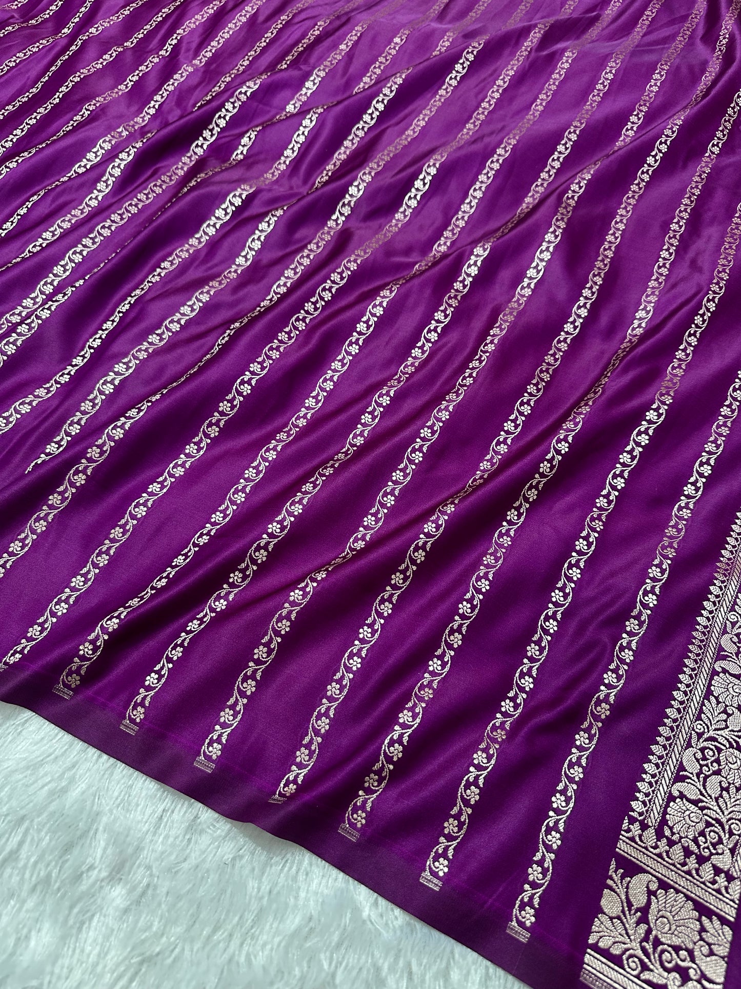 Royal Purple Banarasi Saree