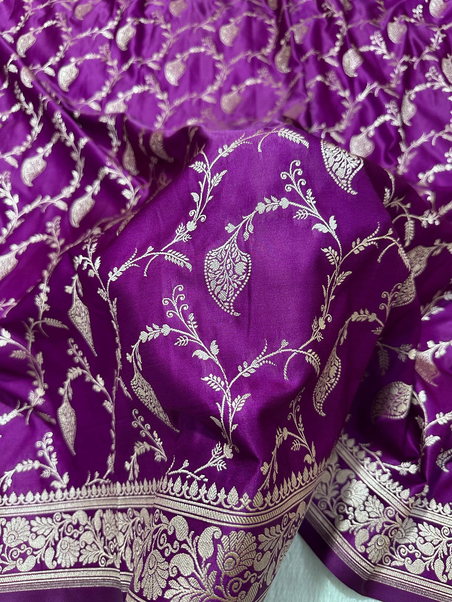 Royal Purple Banarasi Saree