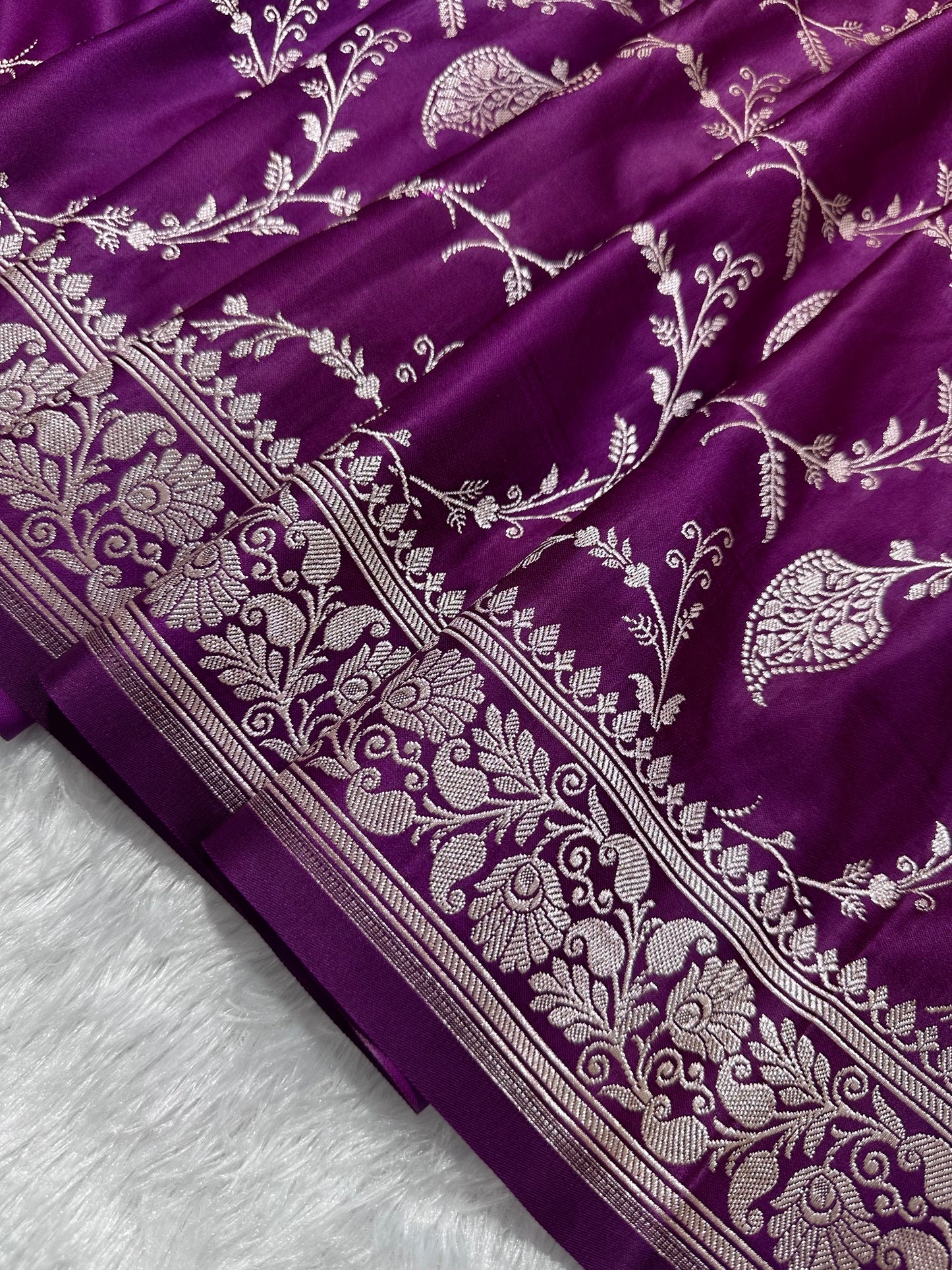 Royal Purple Banarasi Saree