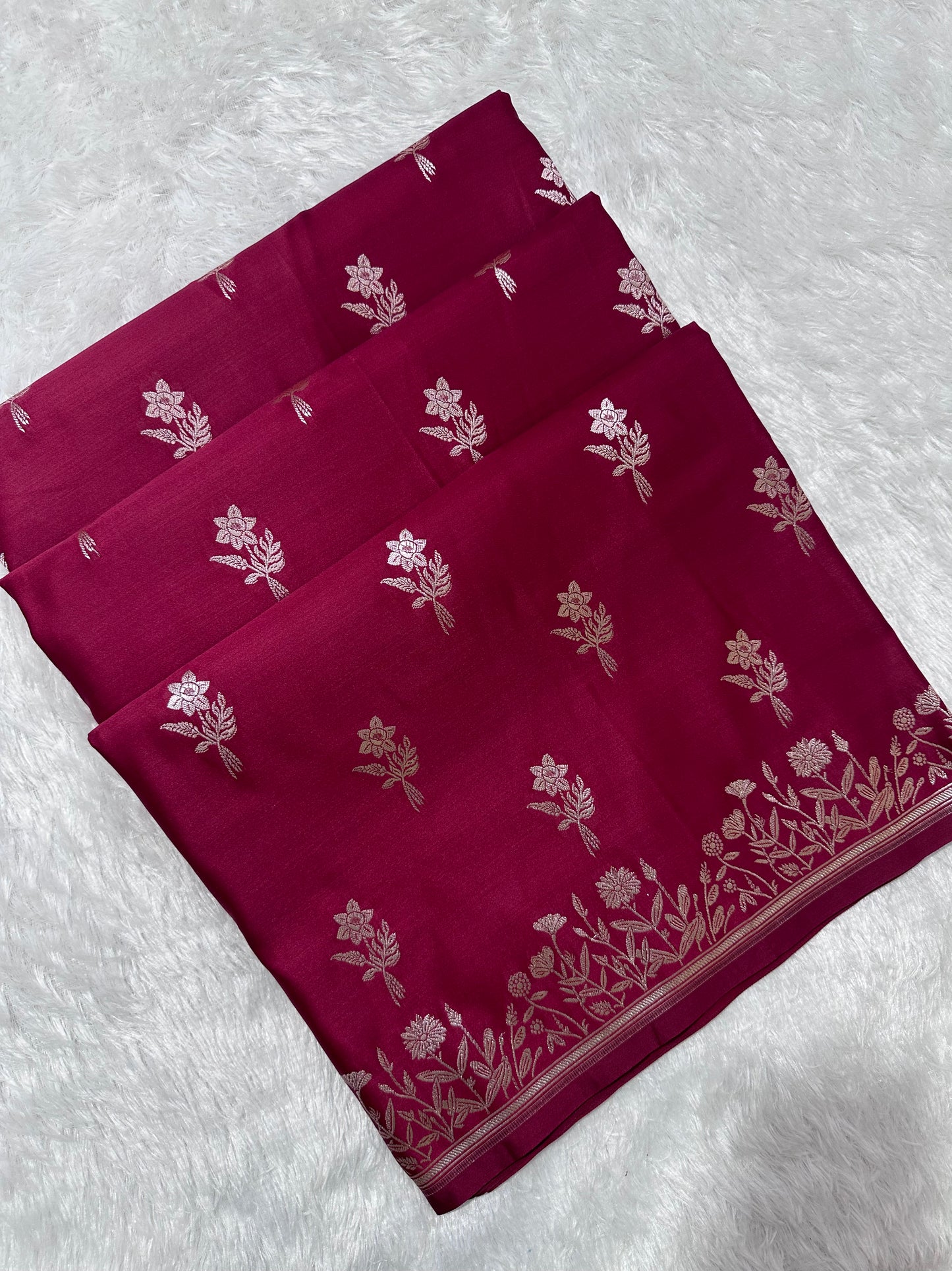 Royal Rani Pink Banarasi Silk saree