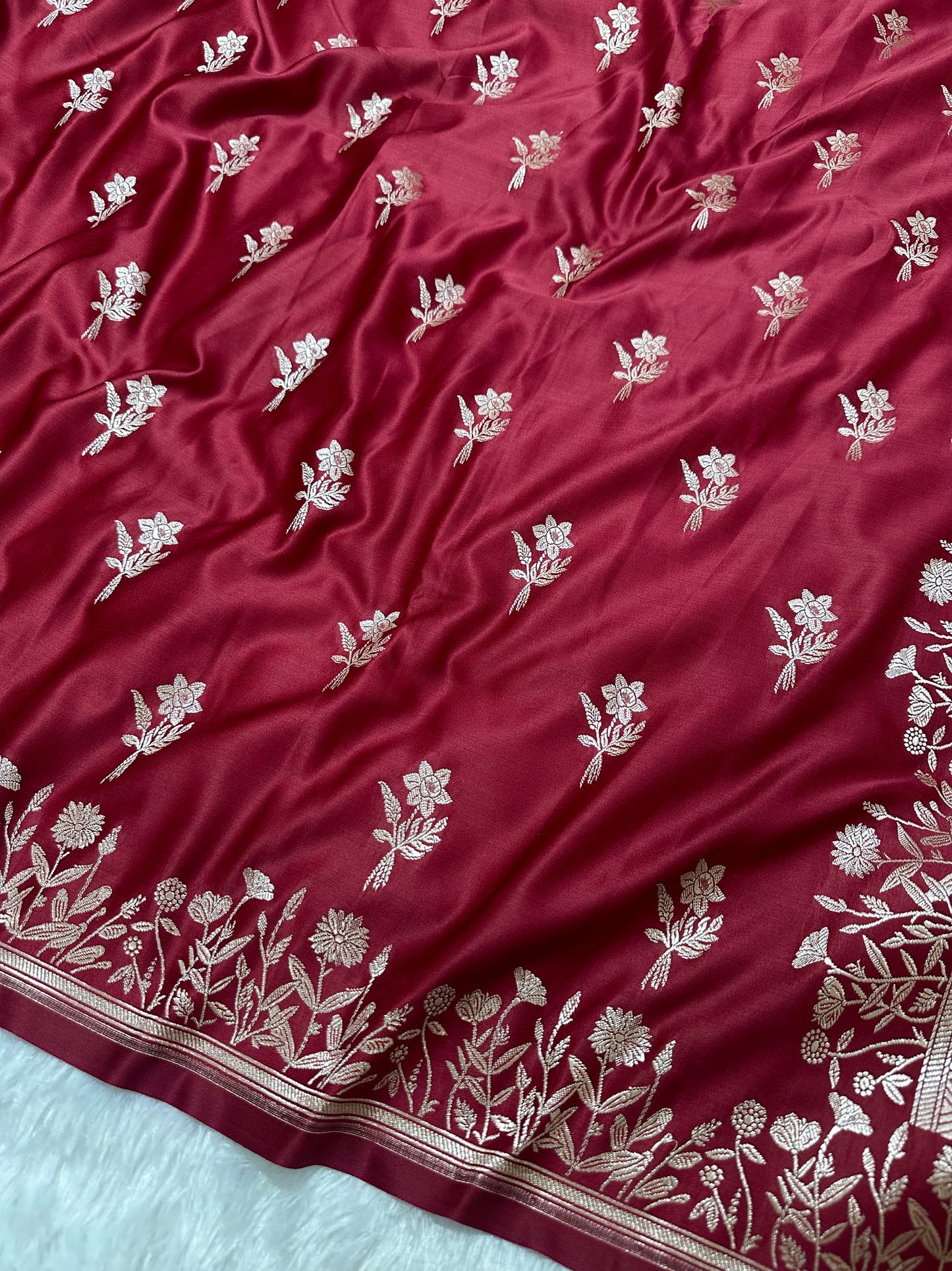Royal Rani Pink Banarasi Silk saree