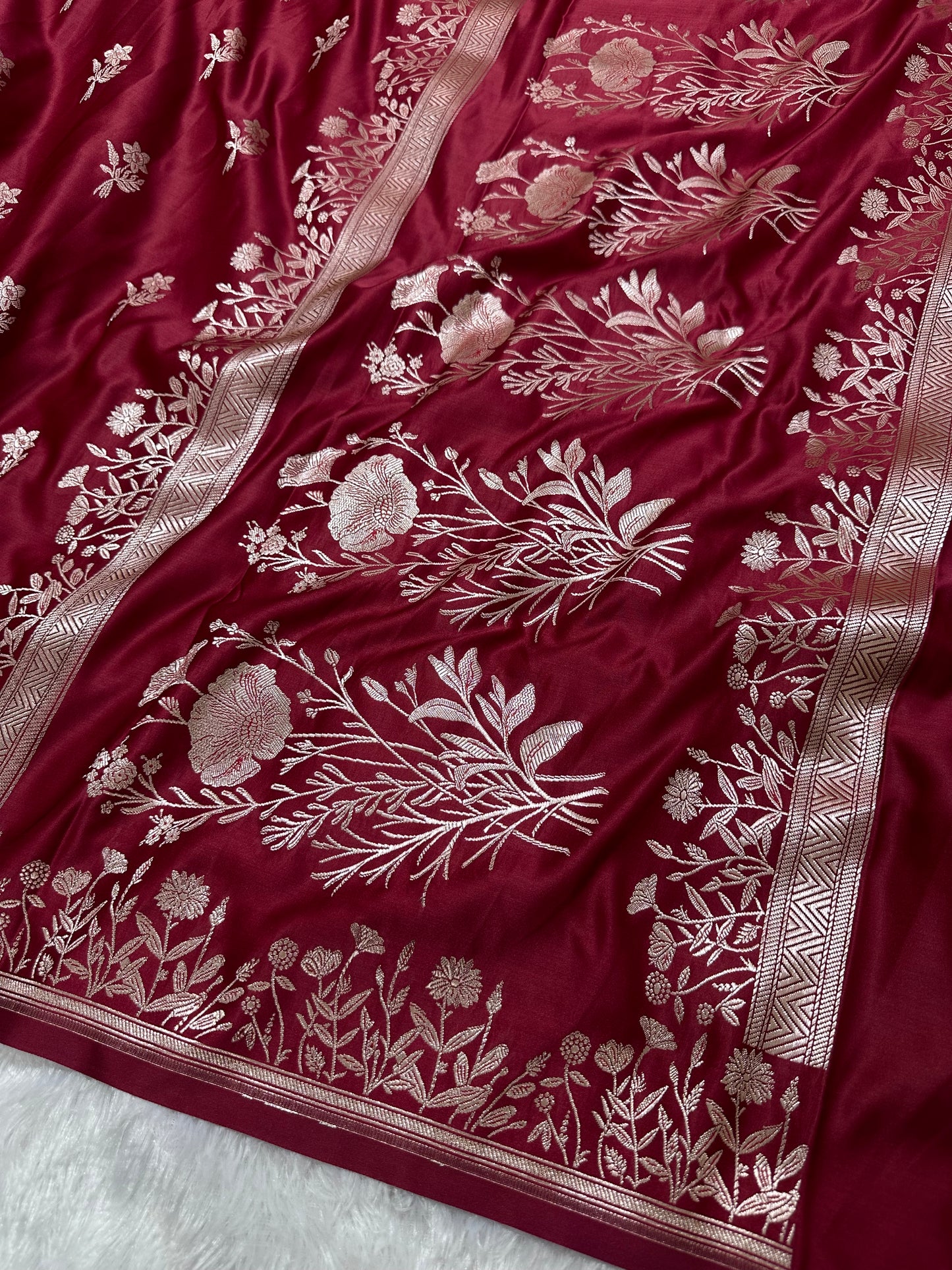 Royal Rani Pink Banarasi Silk saree