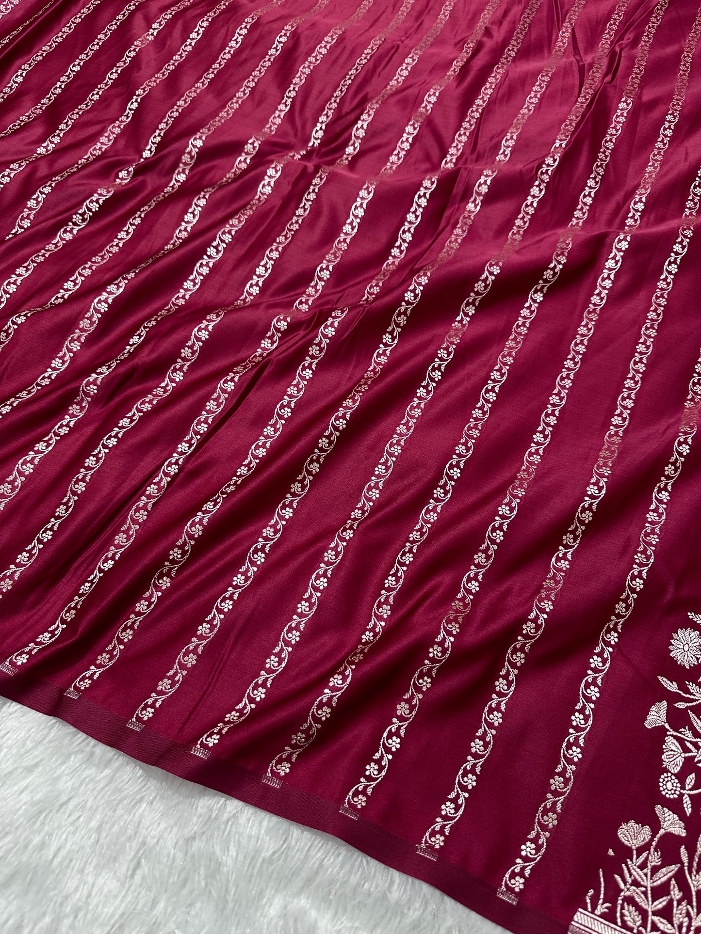 Royal Rani Pink Banarasi Silk saree