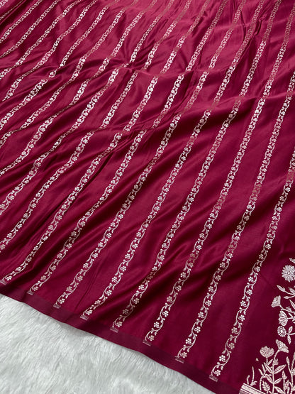Royal Rani Pink Banarasi Silk saree