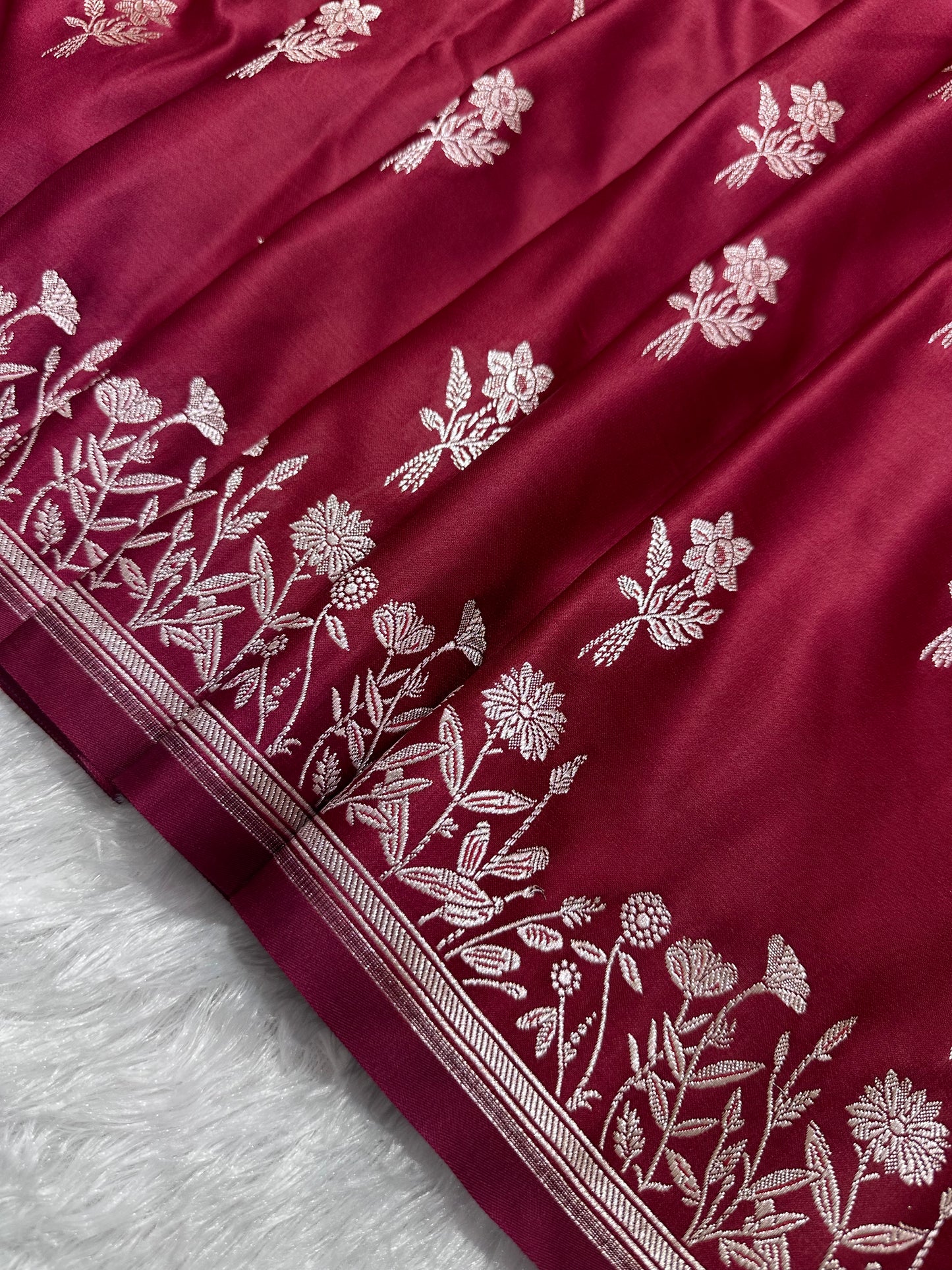 Royal Rani Pink Banarasi Silk saree