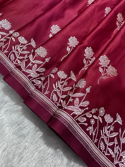 Royal Maharani Red Banarasi Silk Saree