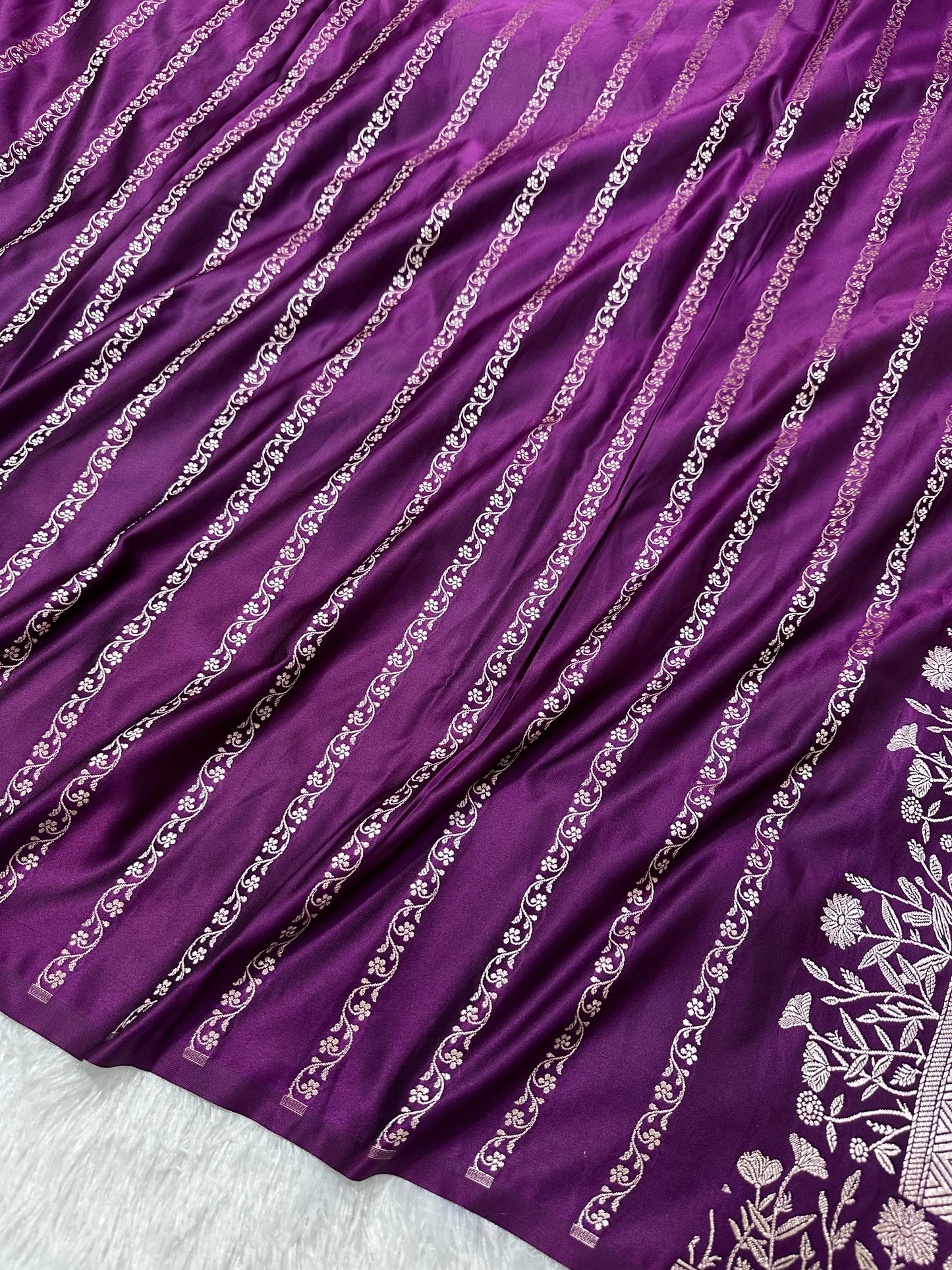Royal Purple Banarasi Silk Saree
