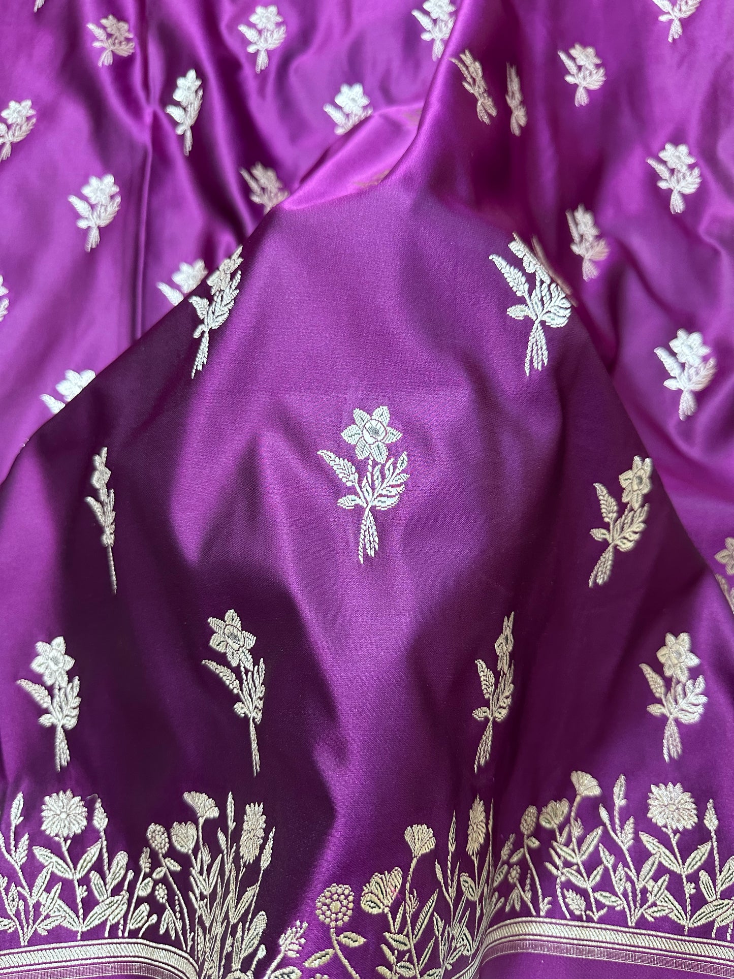 Royal Purple Banarasi Silk Saree