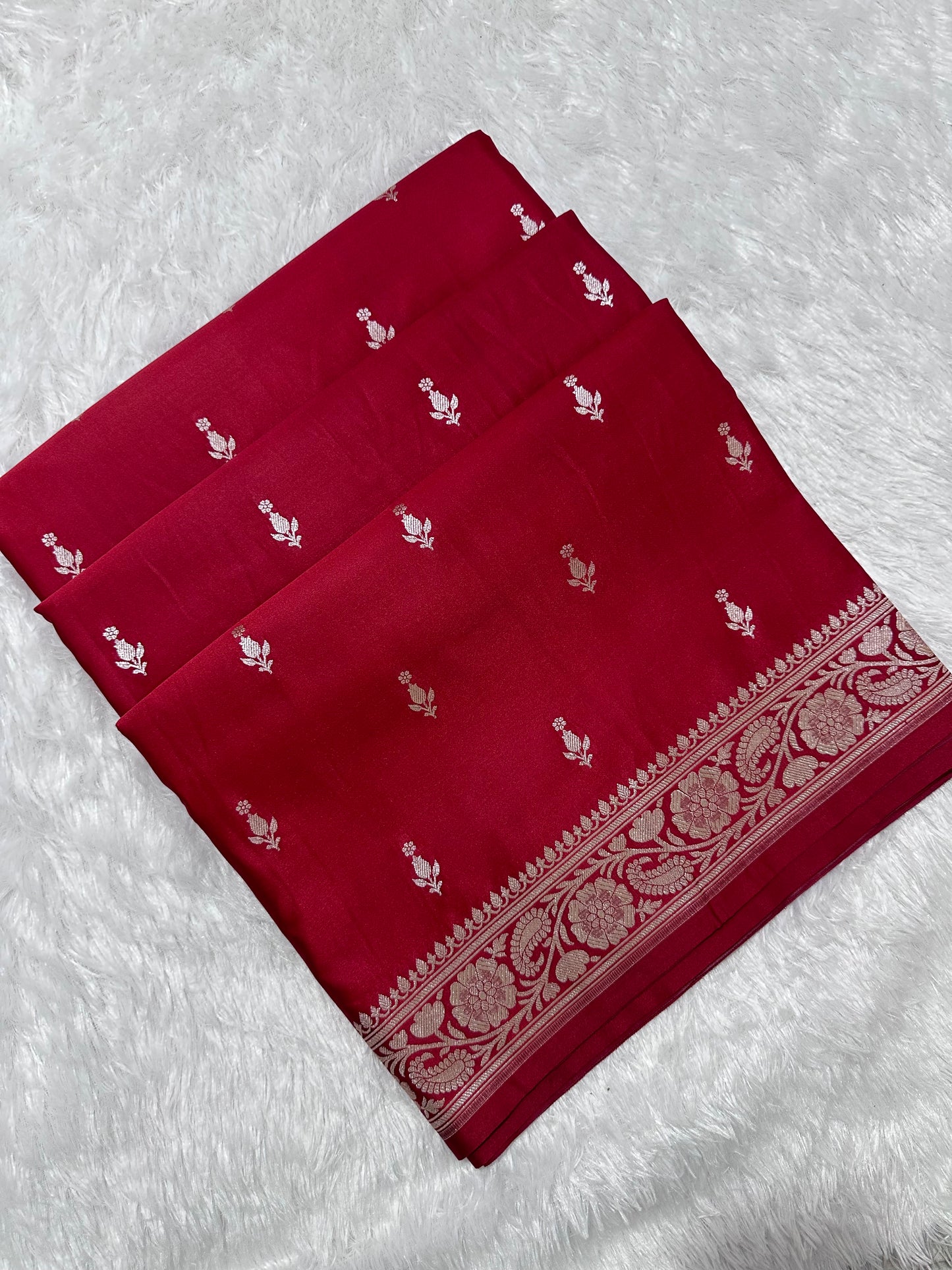 Royal Bridal Red Banarasi Silk Saree