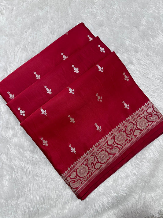Royal Bridal Red Banarasi Silk Saree