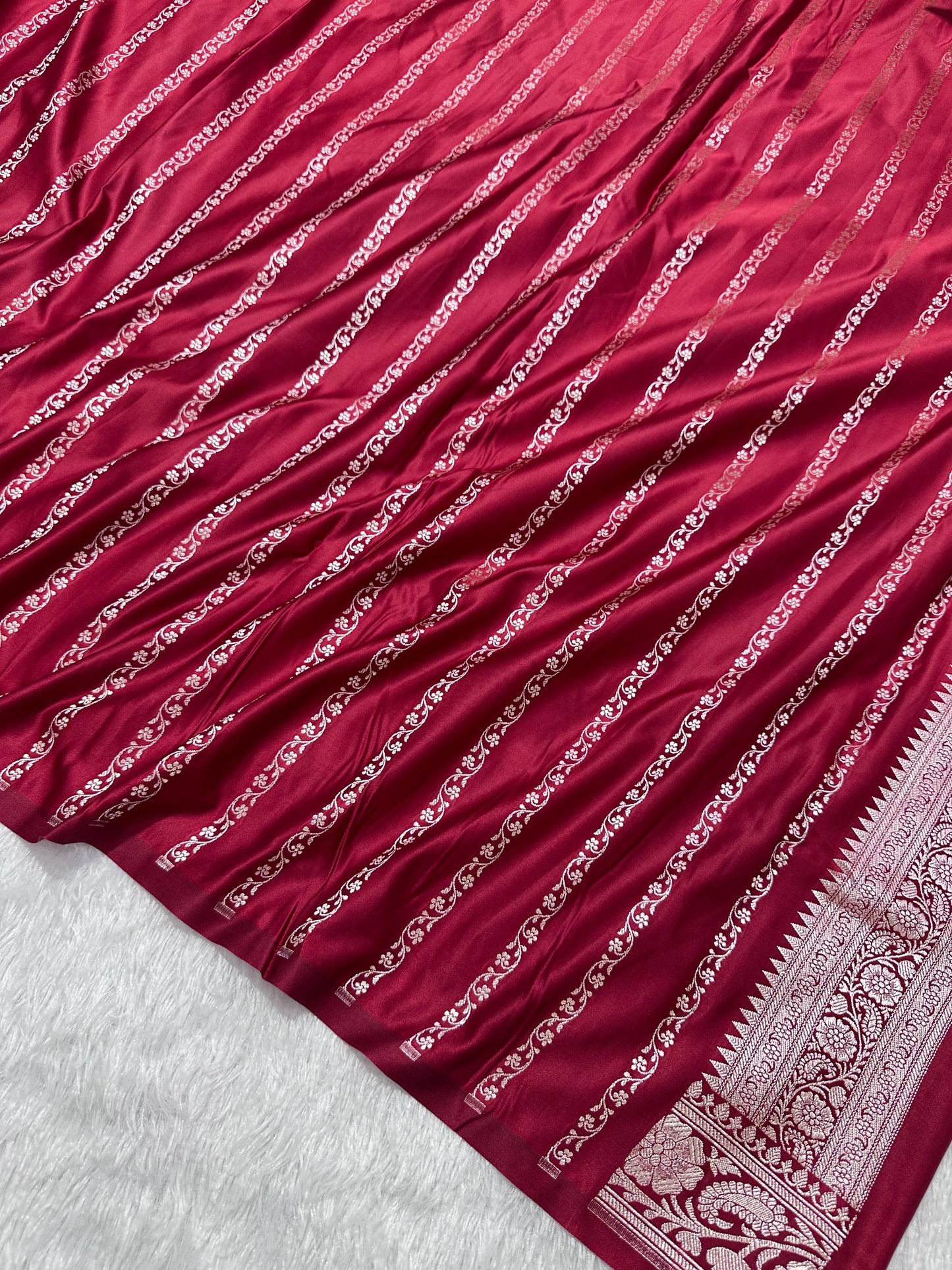 Royal Bridal Red Banarasi Silk Saree