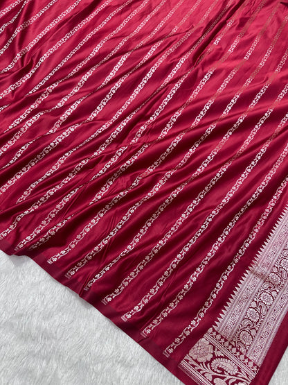 Royal Bridal Red Banarasi Silk Saree