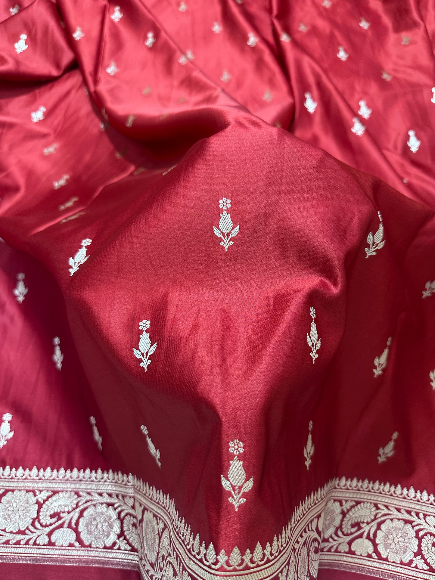 Royal Bridal Red Banarasi Silk Saree