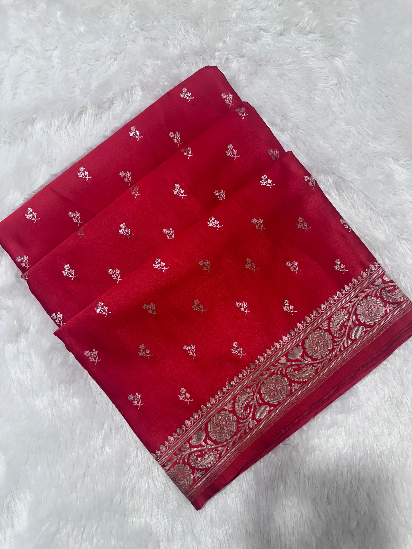 Royal Bridal Red Banarasi Silk Saree