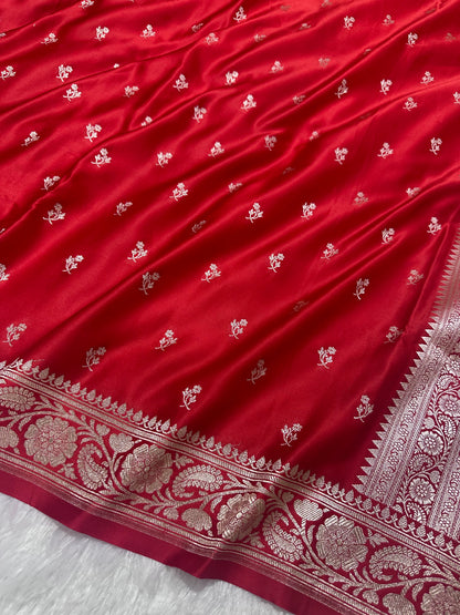 Royal Bridal Red Banarasi Silk Saree