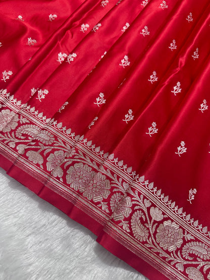 Royal Bridal Red Banarasi Silk Saree